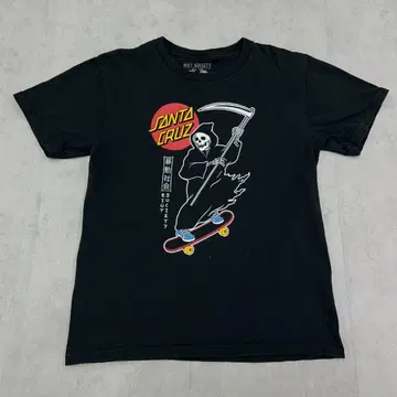 RIOT SOCIETY 산타크루즈 스케이터 티셔츠 블랙 검정 L