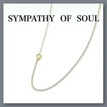 SYMPATHY OF SOUL 실버 목걸이 체인 남성용 정품