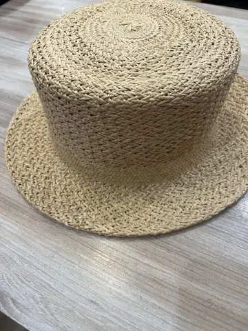 노크 모자 스트로우 베이지 밀짚모자