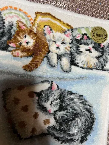 완판 페이러 손수건 드리밍 키툰 고양이
