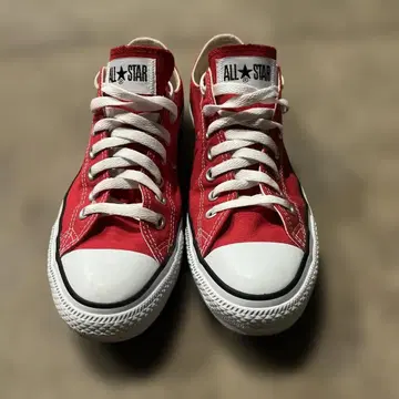 ALL STAR 레드 로우 컷 스니커즈 27cm