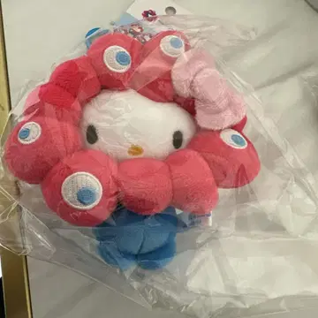 간사이 엑스포 한정판 산리오 카라비너 봉제 인형 미야쿠미야쿠 헬로키티