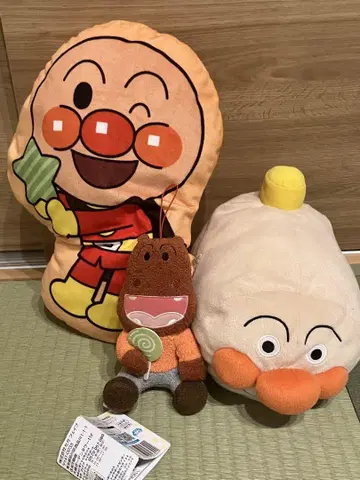 호빵맨 봉제 인형 3개 세트
