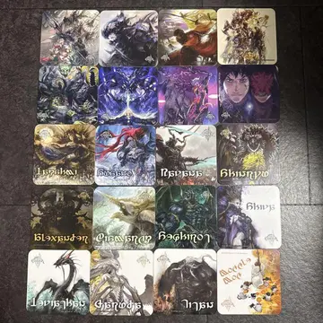 FFXIV 에오르제아 카페 코스터 세트