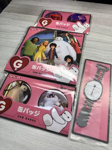 베이맥스 캔뱃지 3개 세트