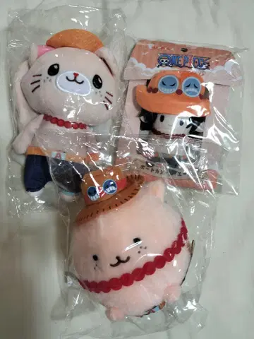 원피스 핑거 마스코트 아미마루 안대 포함 봉제 인형 에이스