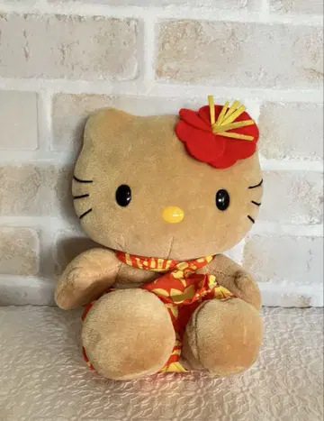 헬로키티 일광화상 봉제 인형 하와이안