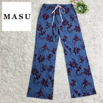 MASU MASU 별주 EX.SHIRT 와이드 배기 팬츠 꽃무늬 46