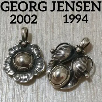 GEORGJENSEN 1994년 2002년 이어 목걸이 탑 2개