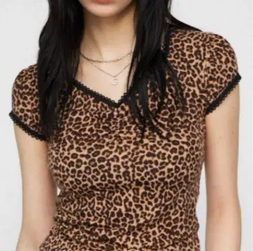 LAGUA GEM LEOPARD LACE 상의 러그아젬 레오파드