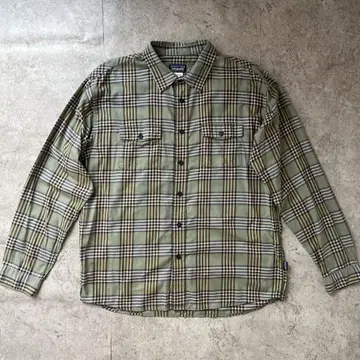 파타고니아 플란넬 셔츠 L 사이즈 체크 옴브레 긴팔 patagonia