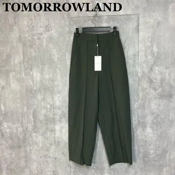 새상품 TOMORROWLAND 스트레치 카르제 페그 탑 팬츠 34
