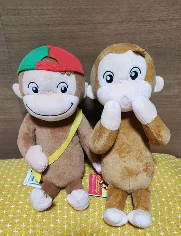 오자루의 조지 L 봉제 인형 봄의 외출 부끄러워! 2종 세트