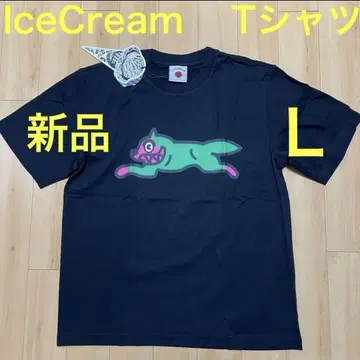블랙 미사용 L IceCream EU 아이스크림 티셔츠