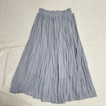 플리츠 롱 스커트 허리밴딩 빅 사이즈 a2275