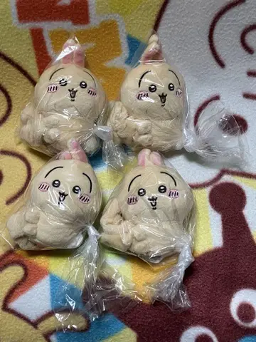 치이카와 봉제 인형 스크런치 토끼 [4종 세트]