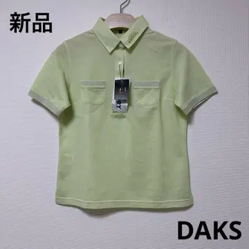 새상품 DAKS 덕스 피케 셔츠 상의 목 부분 큐빅