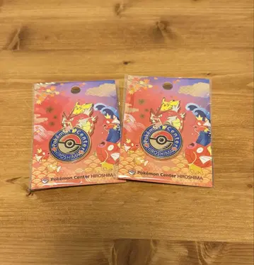 포켓몬 센터 히로시마 로고 핀즈 핀 배지 2개 세트