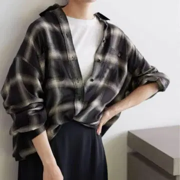 SLOBE IENA 비에라 체크 루즈 셔츠