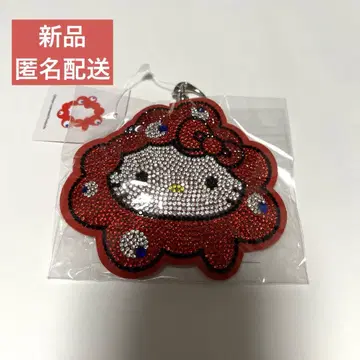 오사카 간사이 엑스포 산리오 헬로키티 미야쿠미야쿠 가죽 키링
