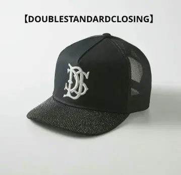DOUBLESTANDARDCLOSING 큐빅 로고 캡 모자