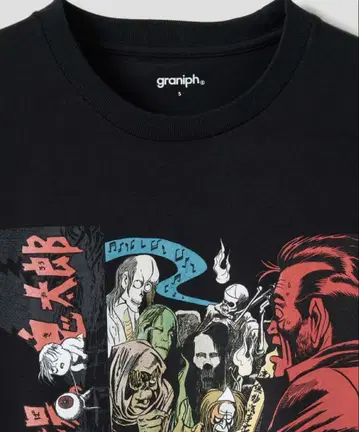 graniph 그라니프 묘지 키타로 티셔츠 게게게의 키타로 미즈키 시게루