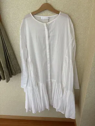 Merlette 셔츠 티어드 원피스 MARTEL 화이트