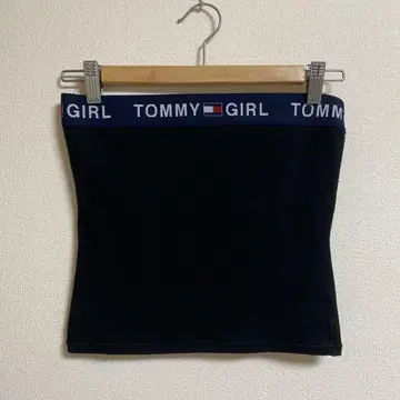 TOMMY GIRL 베어 탑 블랙 S 일본제