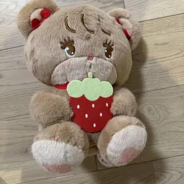 mikko 딸기 BIG 봉제 인형 라떼