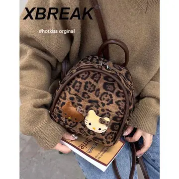 키티 백 XBREAK 레오파드 무늬 백팩