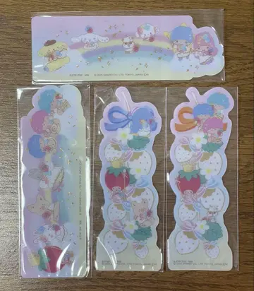 산리오 북마크 컬렉션 딸기 신문