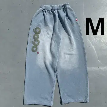 9090 OG 로고 빈티지 스웨트 팬츠 블루 M