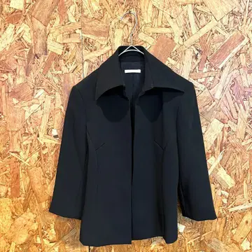 Rue de B 정장 자켓 7부 소매 포멀 오피스 블랙 M