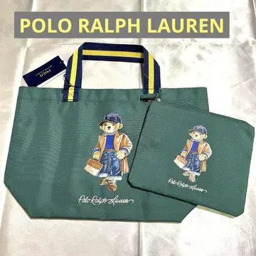RALPH LAUREN 폴로 베어 토트백 파우치 포함