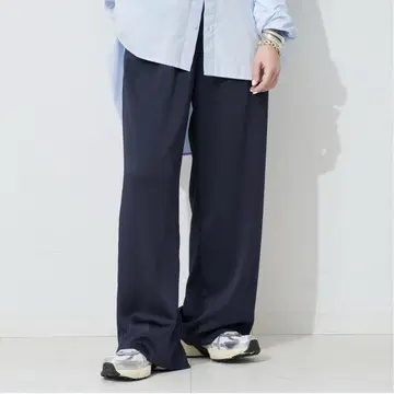 SLOBE IENA 새틴 이지 팬츠