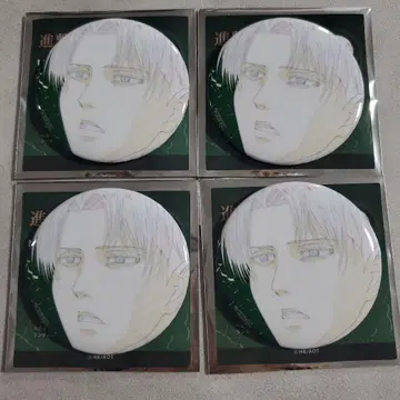 진격의 거인 WIT STUDIO 리바이 확정 랜덤 캔뱃지 동종 4개