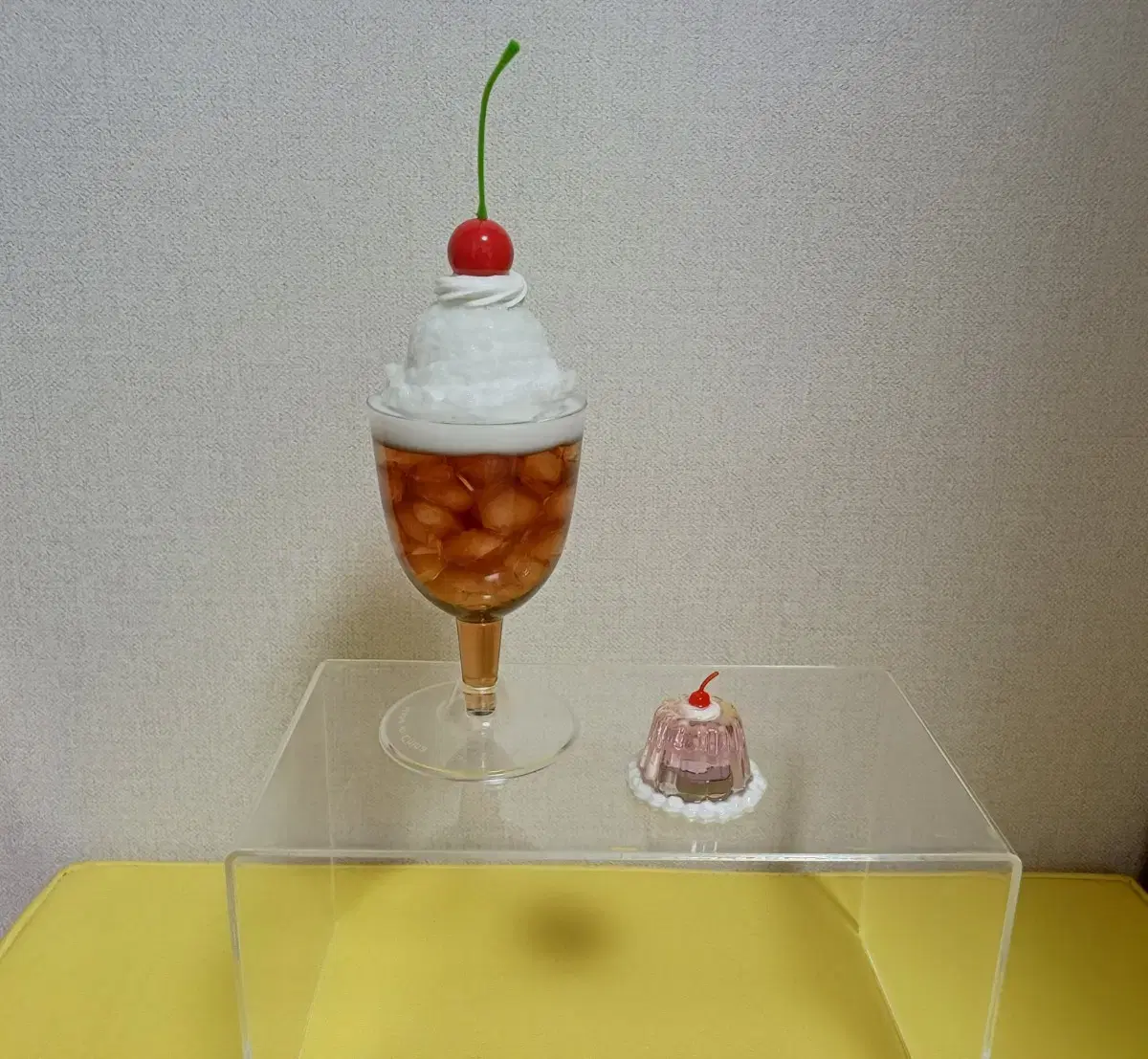 Cream Soda, Pudding Jelly Object Kissa Bulk Food Model Fake Food Dessert