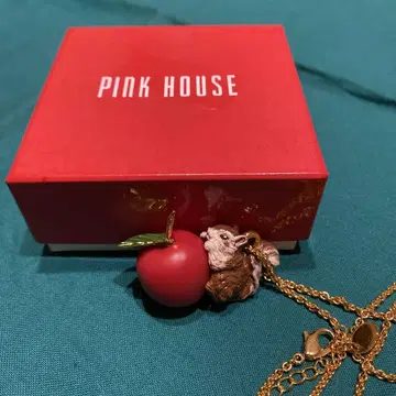 컨디션 최상 PINK HOUSE 사과와 다람쥐 목걸이