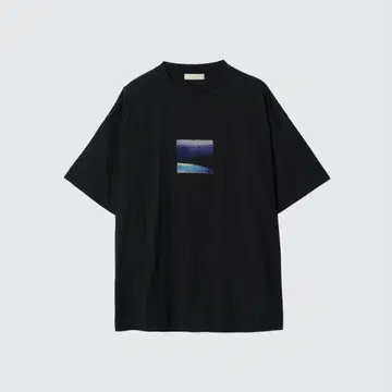요크 자수 유기농 면 티셔츠
