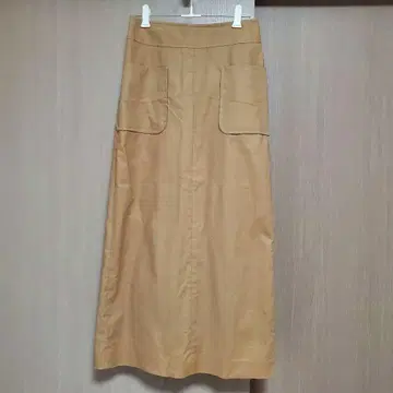 프렌치 린넨 코튼 스커트 슬로브 이에나