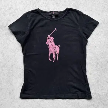 레어 90s RALPH LAUREN 핑크 빅 포니 반팔 티셔츠 M