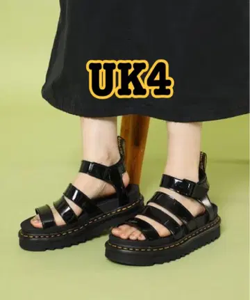 Dr. Martens BLAIRE 에나멜 샌들 UK4