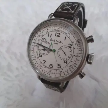 PaulSmith 퍼스트 에디션 크로노그래프 손목시계 화이트