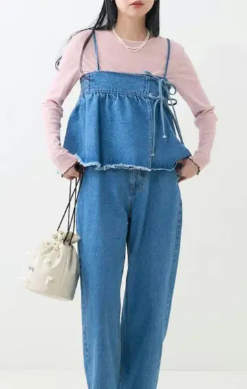 FREAK'S STORE 멀티 웨이 뷔스티에 포함 데님 팬츠 완판