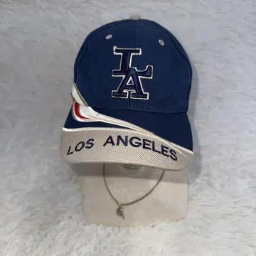80s LA 로고 자수 네이비 캡 LOS ANGELES
