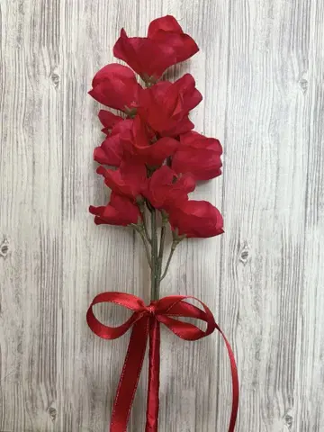 빨간 스위트피 조화