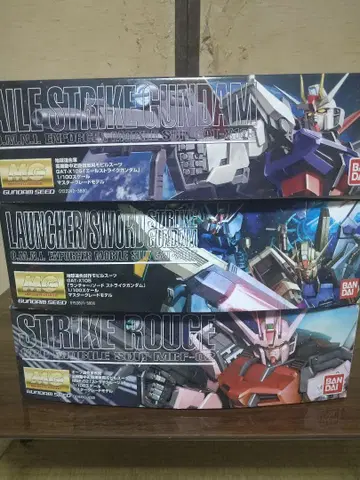 GUNDAM SEED 프라모델 키트 3개 세트