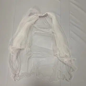 웨딩 베일 화이트 튤 빗 포함
