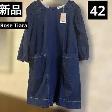 새상품 태그 미사용 빅 사이즈 42 로즈 티아라 튜닉 원피스
