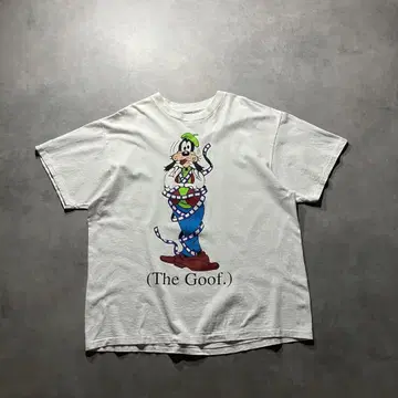 90s 빈티지 디즈니 구피 네타 티셔츠 티셔츠 구제 의류